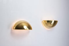 Tobia Scarpa pair of  "Quarto 453" wall lamps in brass Flos Italy 1970