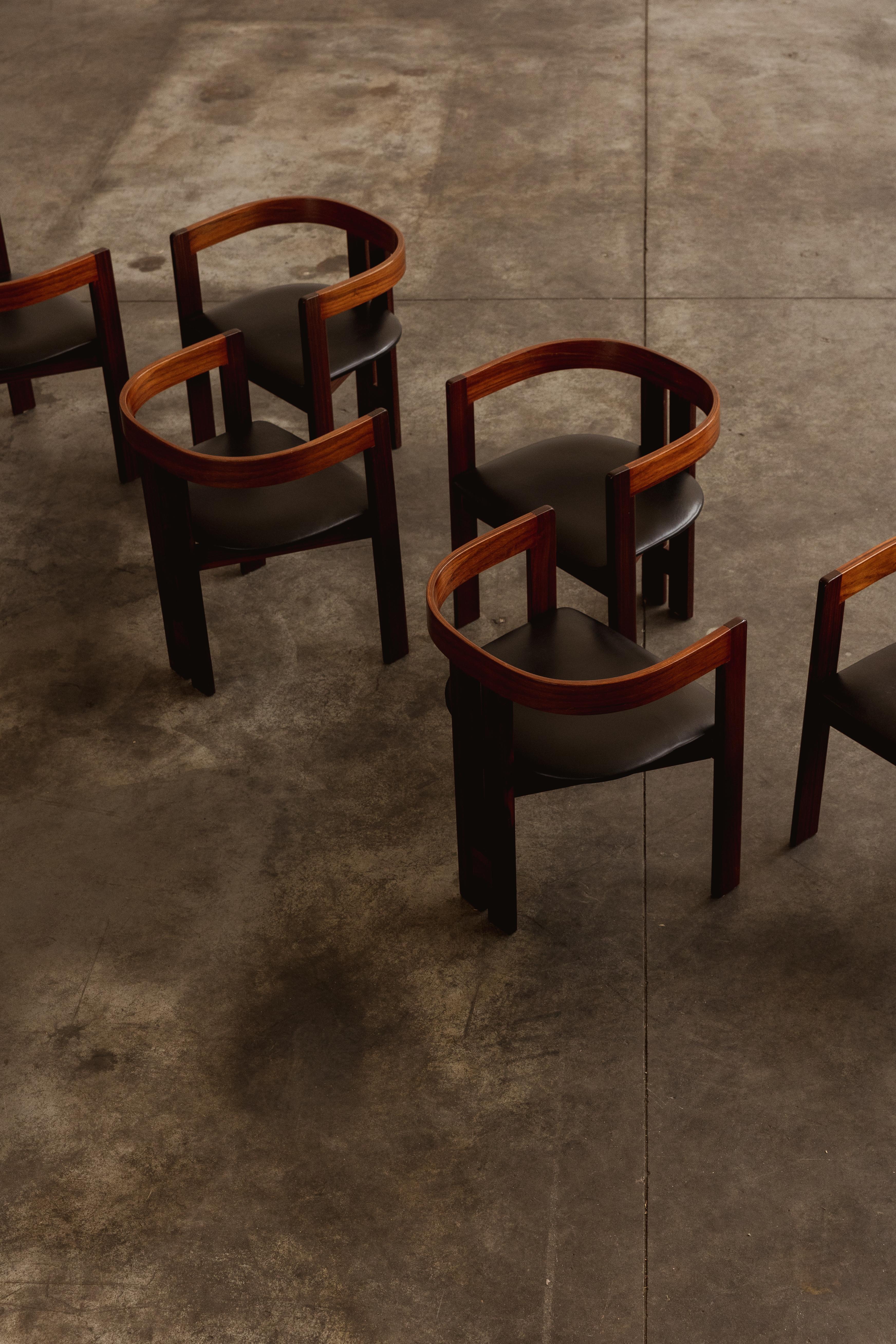 Tobia Scarpa “Pigreco” Dining Chairs for Gavina, 1960, Set of 6 7