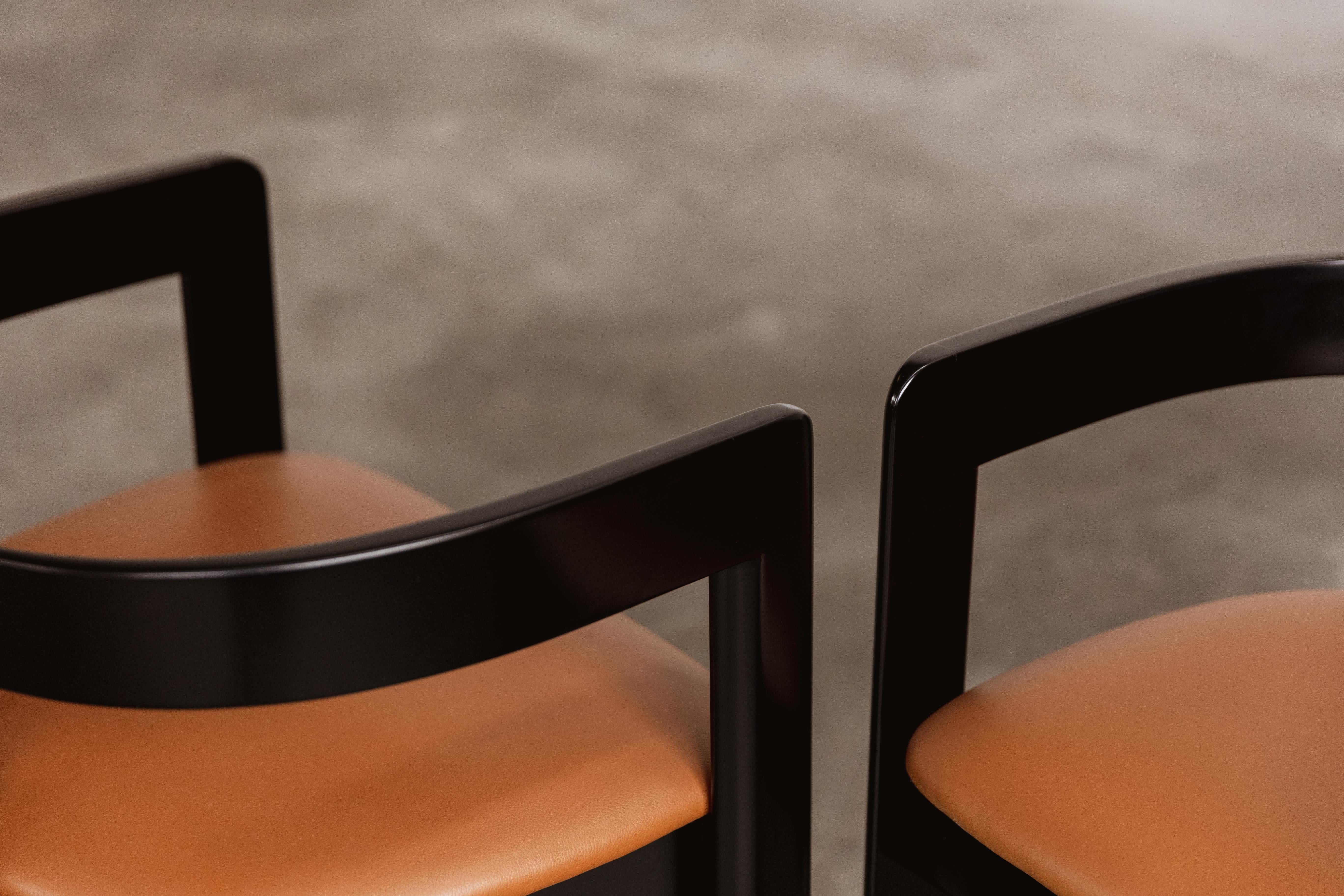 Metal Tobia Scarpa “Pigreco” Dining Chairs for Gavina, 1960, Set of 6
