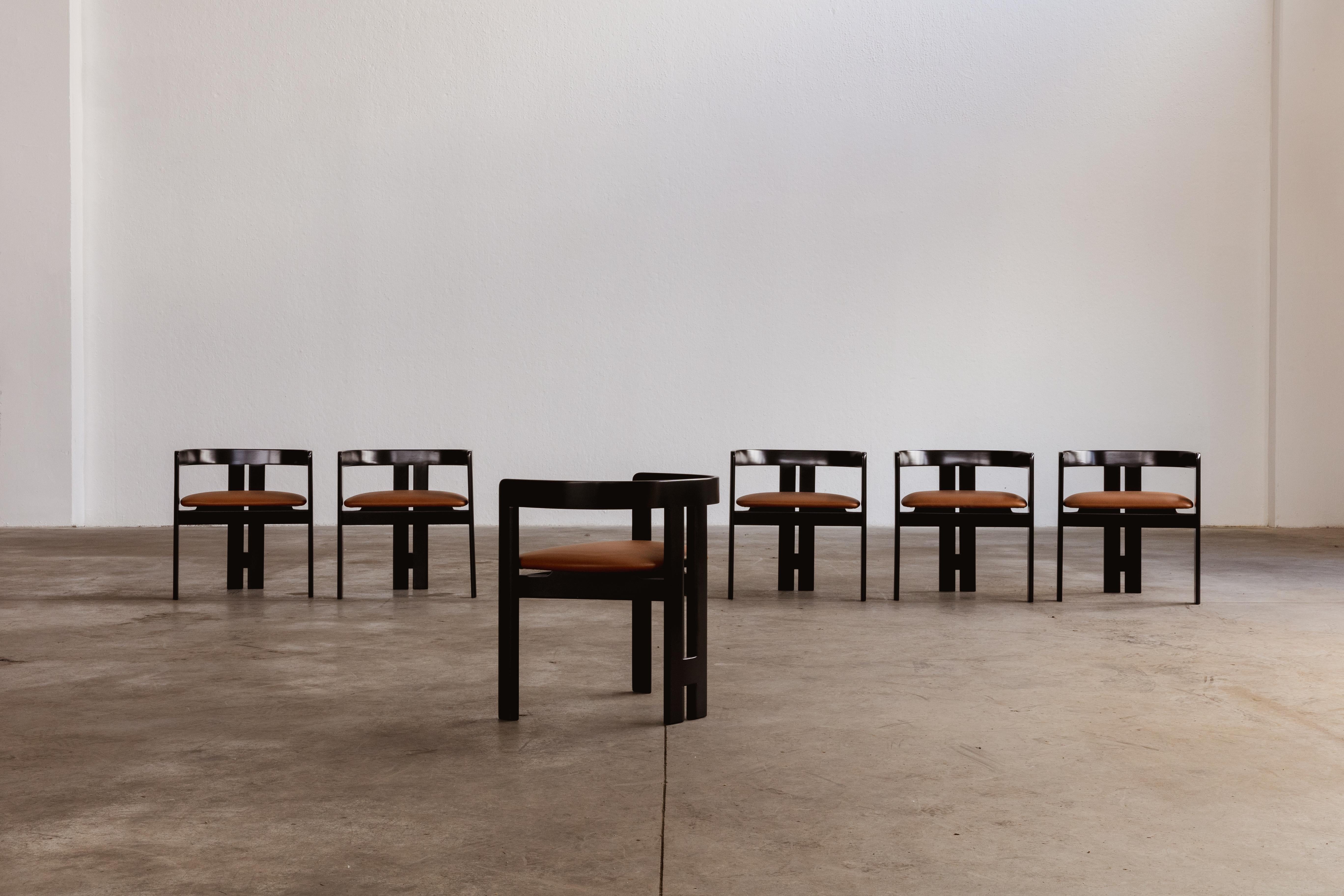 Tobia Scarpa “Pigreco” Dining Chairs for Gavina, 1960, Set of 6 2