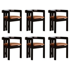 Retro Tobia Scarpa “Pigreco” Dining Chairs for Gavina, 1960, Set of 6