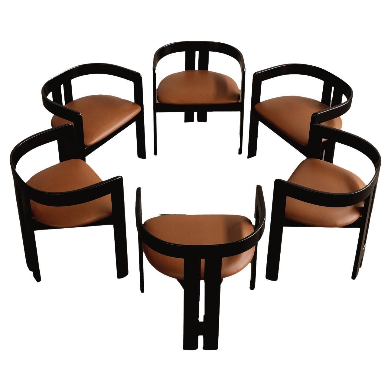 Sedie da pranzo "Pigreco" di Tobia Scarpa per Gavina, 1960, set da 6