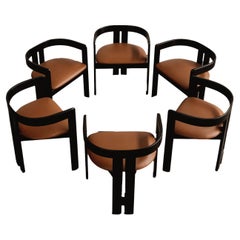 Sedie da pranzo "Pigreco" di Tobia Scarpa per Gavina, 1960, set da 6