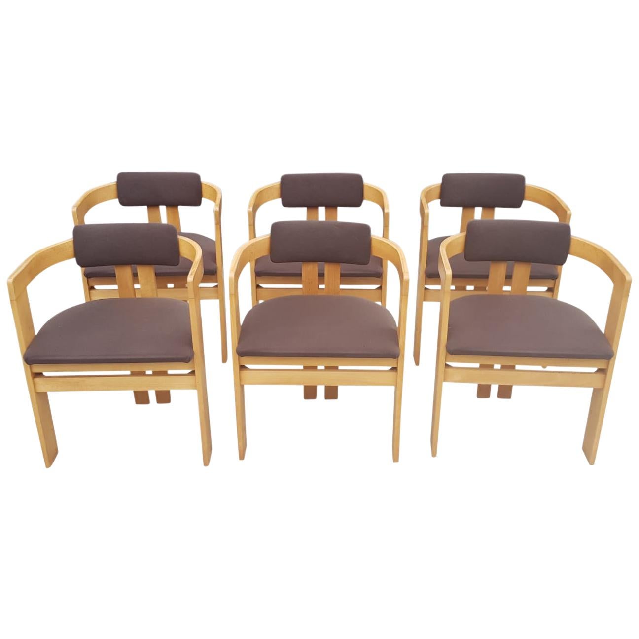 Tobia Scarpa Pigreco Dining Chairs, Set of 6, 1970s