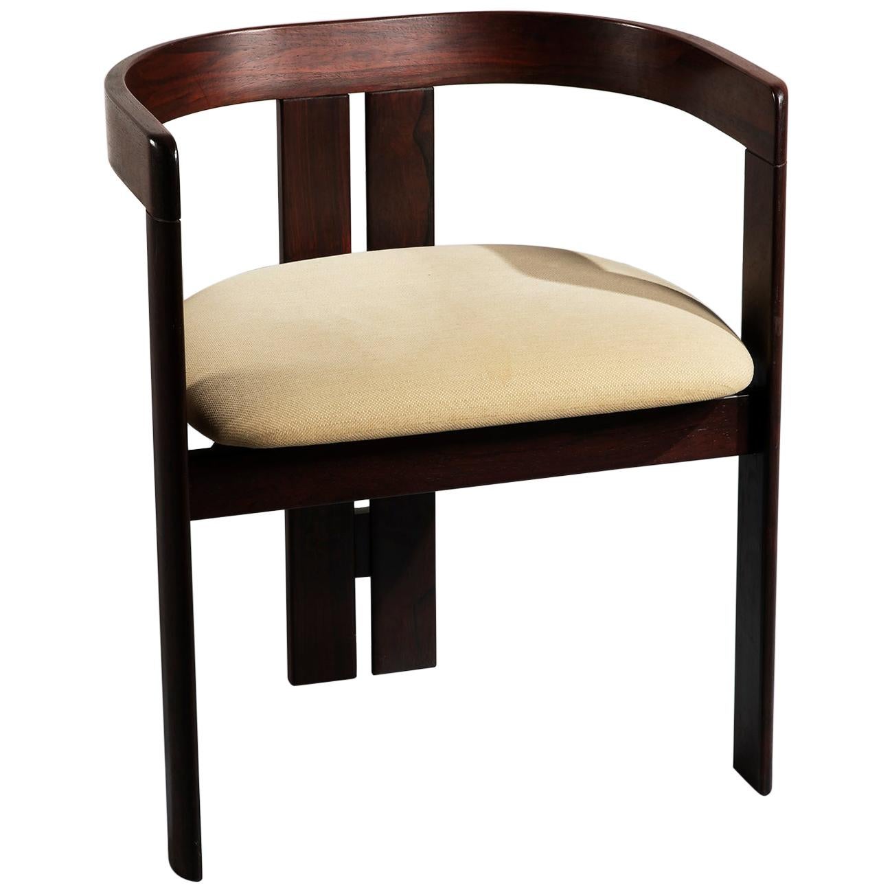 Tobia Scarpa 'Pigreco' Rosewood Armchair for Gavina, 1960s For Sale