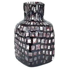 Tobia Scarpa Purple and Black Crystal 'Occhi' Bottle, 1960, Venini & Co.