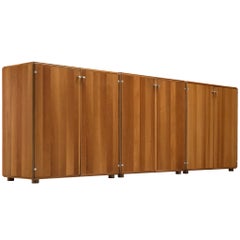 Tobia Scarpa, Set of Three Cabinets in Walnut, Italy, 1960s