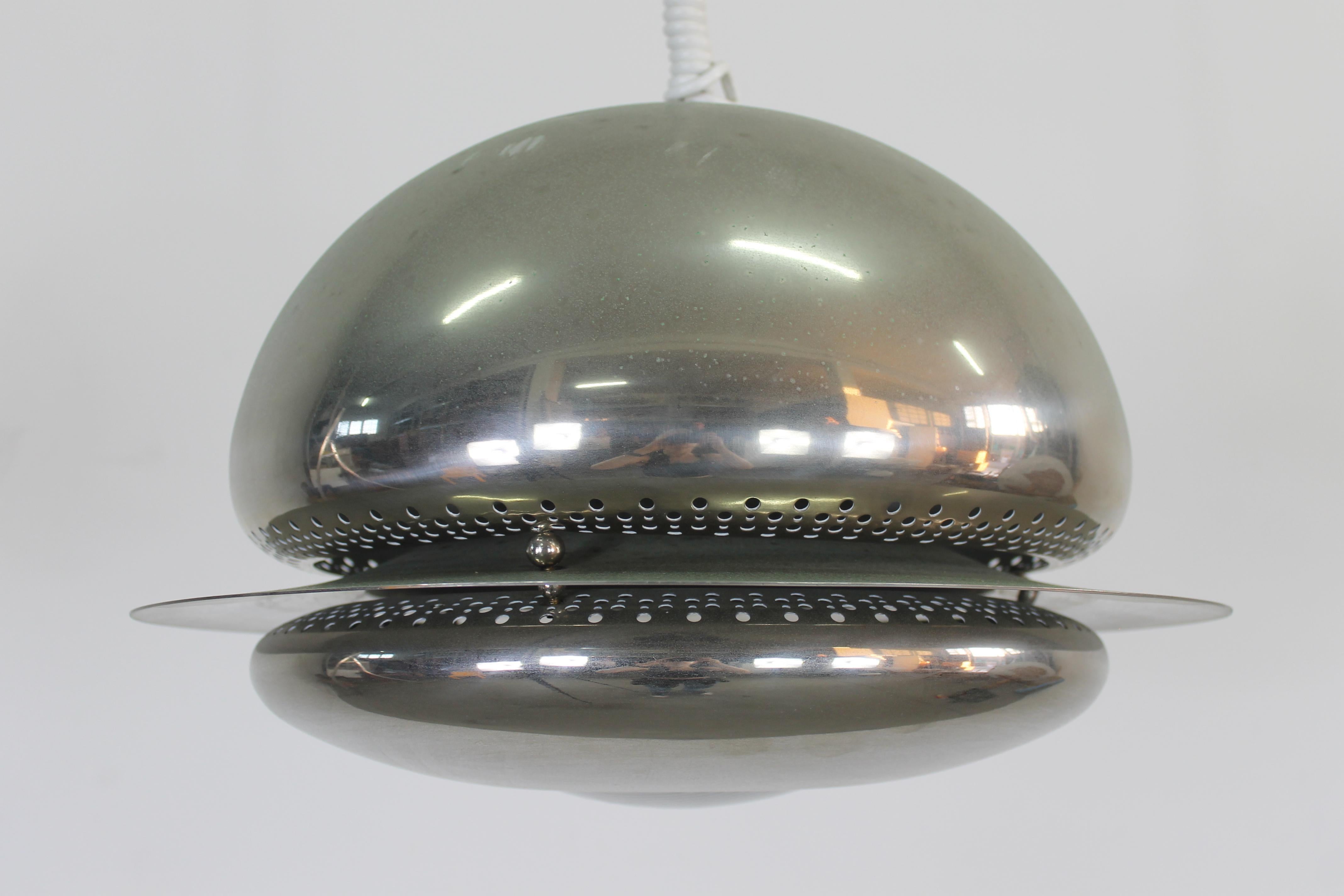 Tobia Scarpa Set of Two Nictea Lamps in Nickel-Plated Brass by Flos 1960s en vente 2