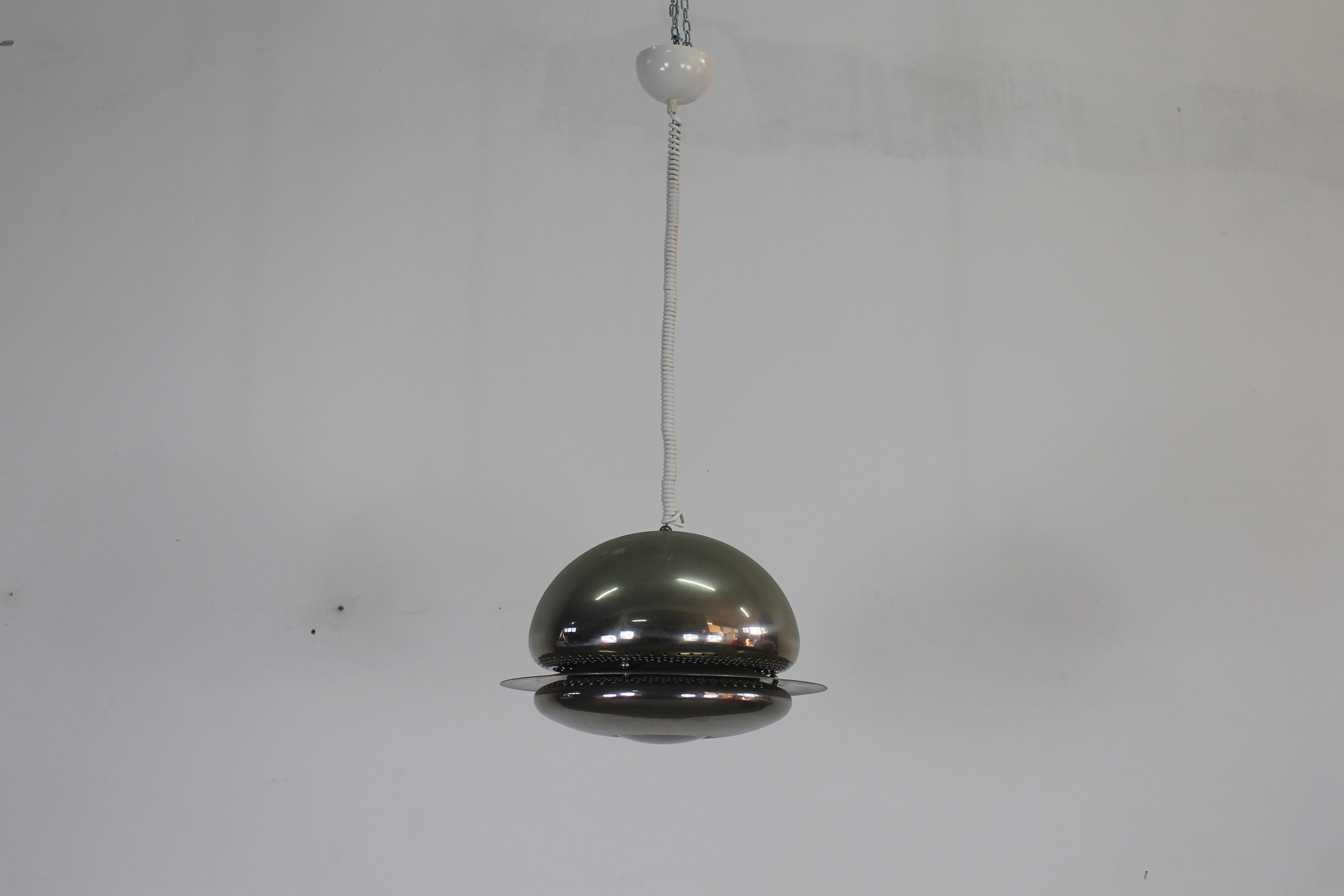 Milieu du XXe siècle Tobia Scarpa Set of Two Nictea Lamps in Nickel-Plated Brass by Flos 1960s en vente