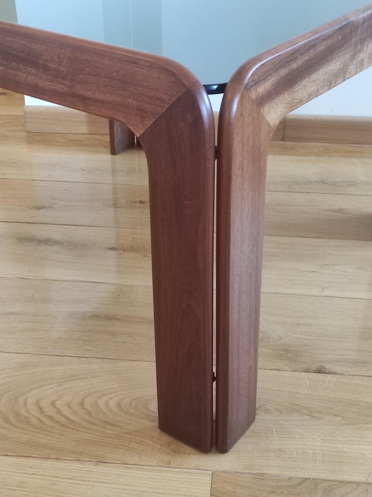 Verre Table basse Tobia Scarpa Style Italie 1970 en vente