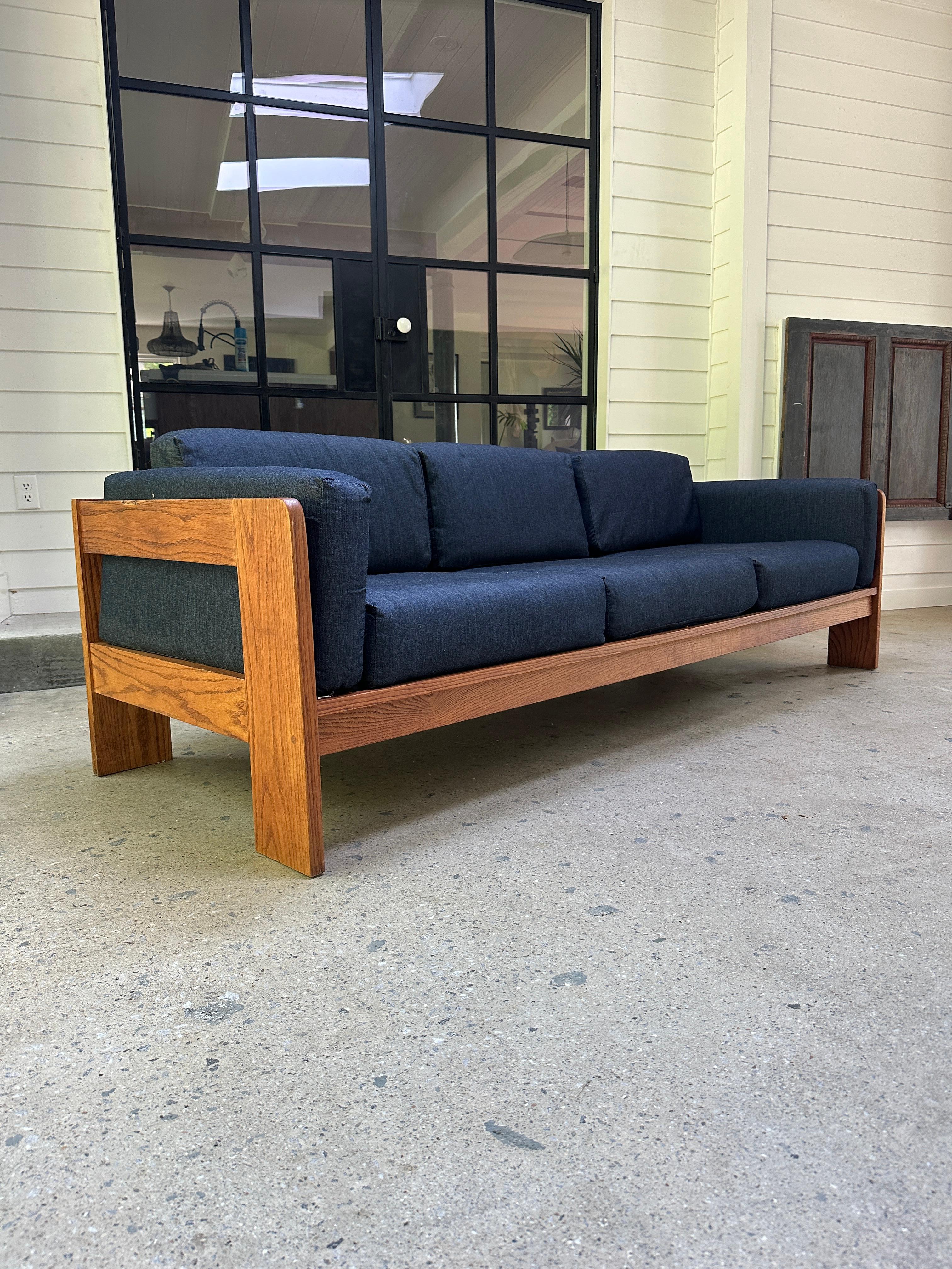 Mid-Century Modern Tobia Scarpa style Mid Century Italian 'Bastiano' three seater sofa