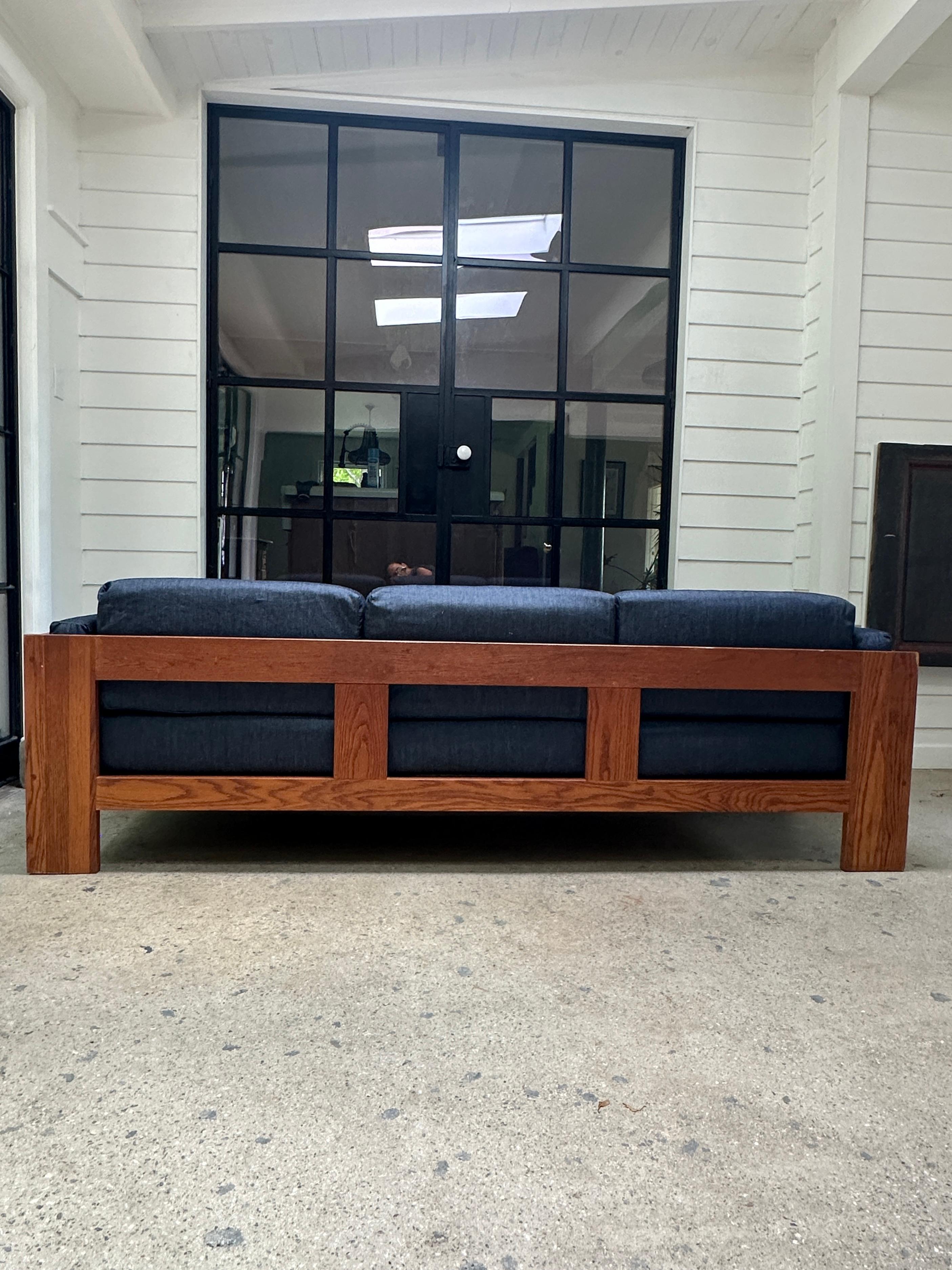 20th Century Tobia Scarpa style Mid Century Italian 'Bastiano' three seater sofa