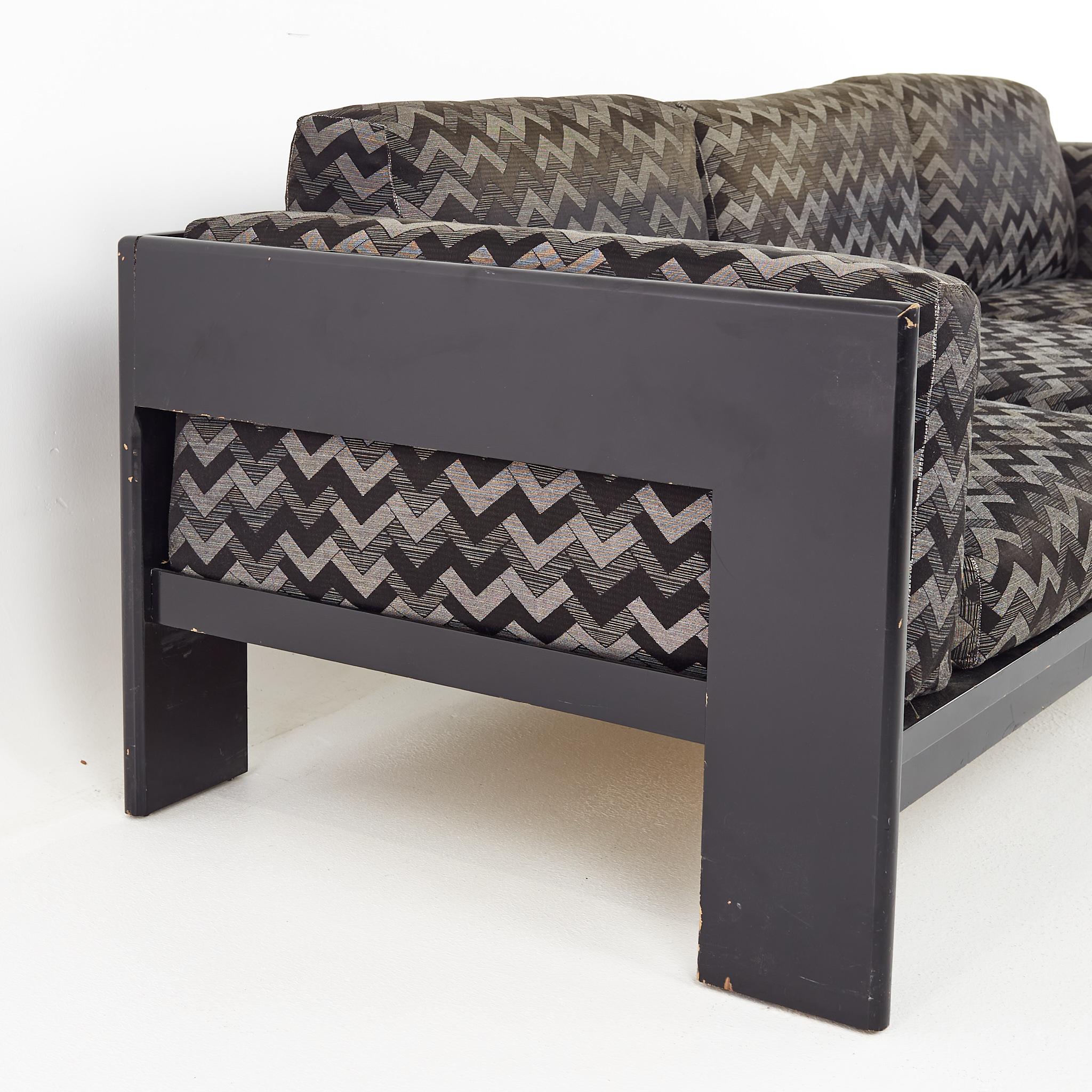 American Tobia Scarpa Style Mid Century Sofa For Sale