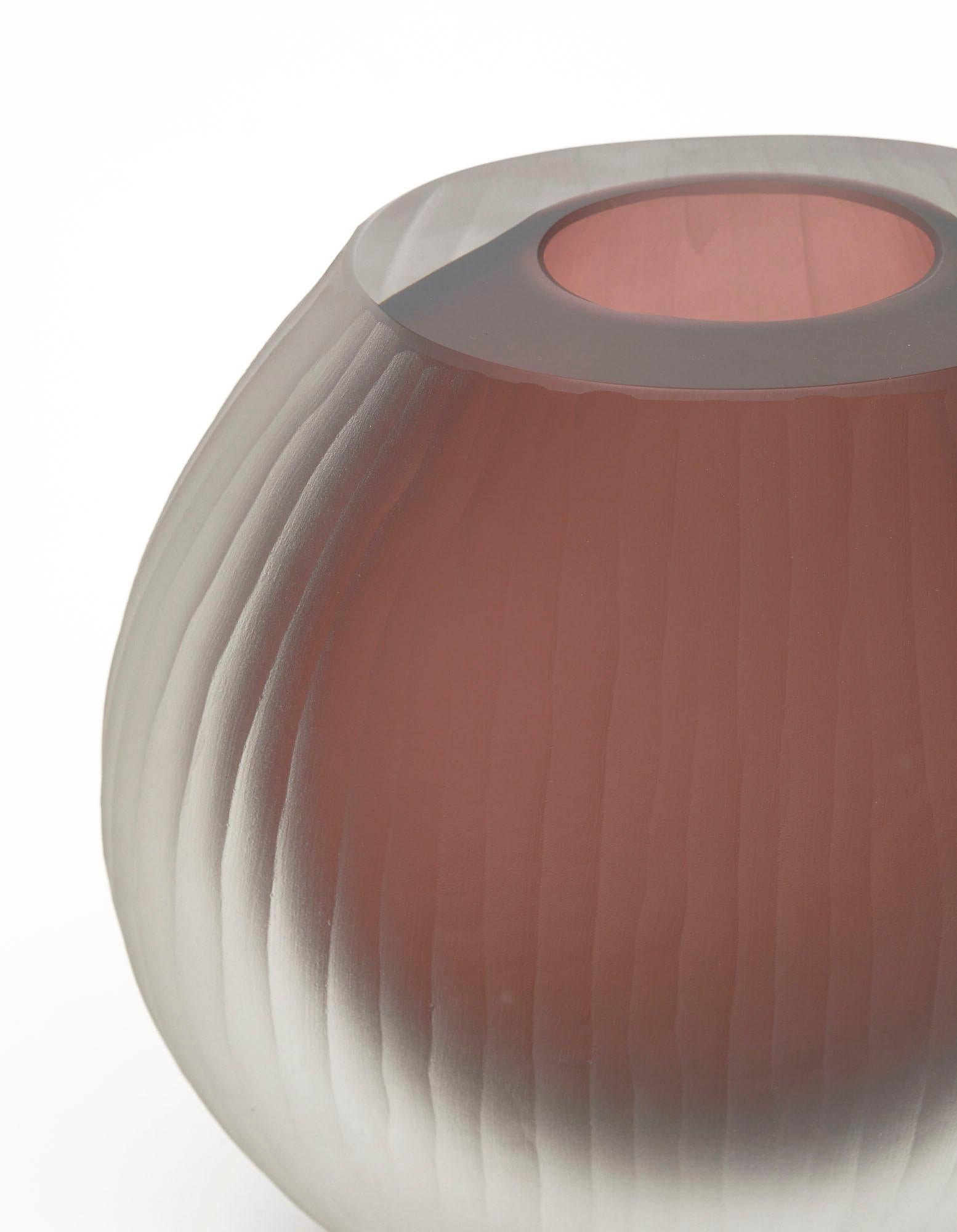 Contemporary Tobia Scarpa Style Murano Glass Trio of Vases For Sale