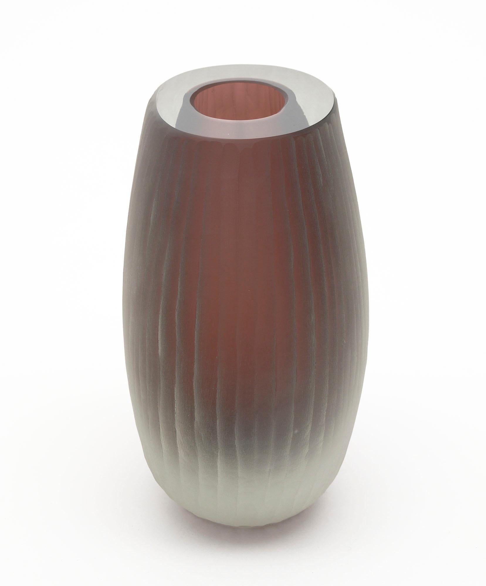 Tobia Scarpa Style Murano Glass Trio of Vases For Sale 1