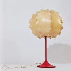 Stile Tobia Scarpa. Lampada da tavolo in resina A Space AGE Cocoon, Italia, anni '60