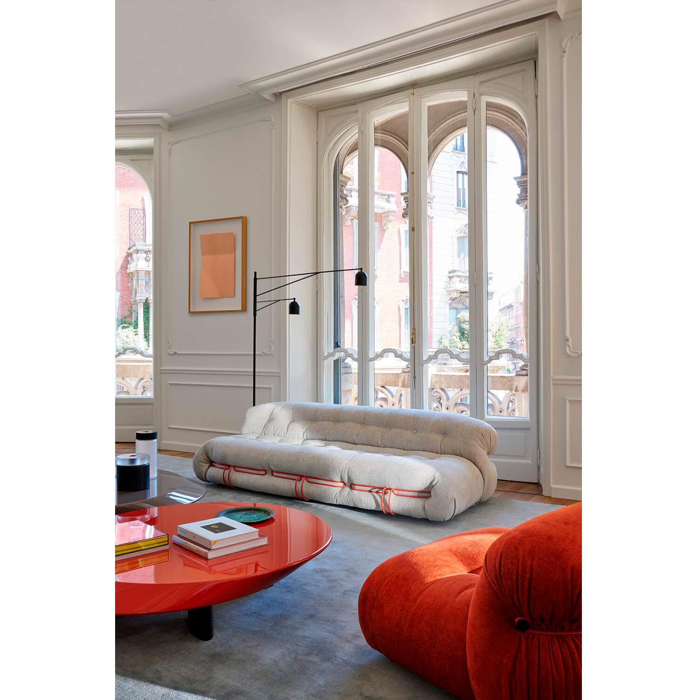 Tobia Scarpa Three Seater Sofa by Cassina In New Condition For Sale In Barcelona, Barcelona