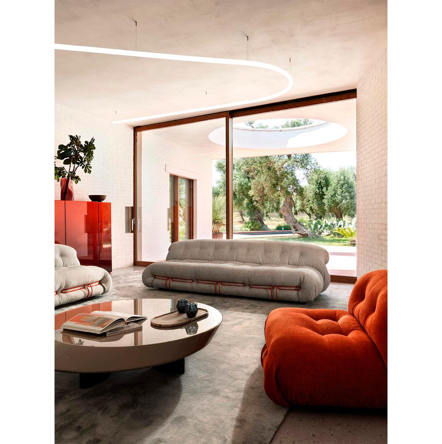 Tobia Scarpa Three Seater Sofa by Cassina For Sale 2