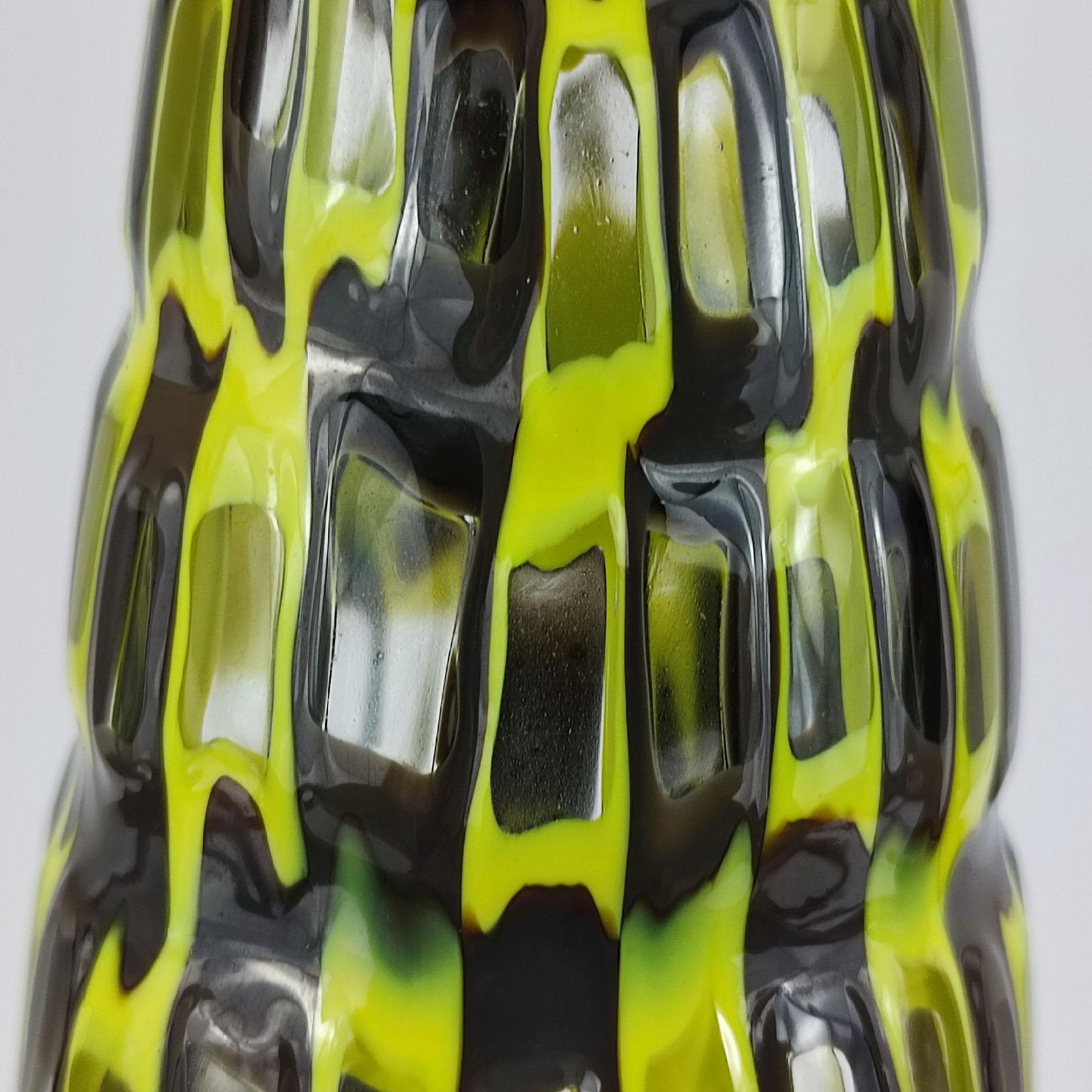 Vaso Tobia Scarpa Occhi Cristalo Zolfo, Venini, Murano, Italia 1960s in vendita 2
