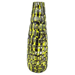 Tobia Scarpa Vase Occhi Cristalo Zolfo, Venini, Murano, Italien 1960er Jahre