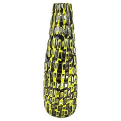 Tobia Scarpa Vase Occhi Cristalo Zolfo, Venini, Murano, Italy 1960s