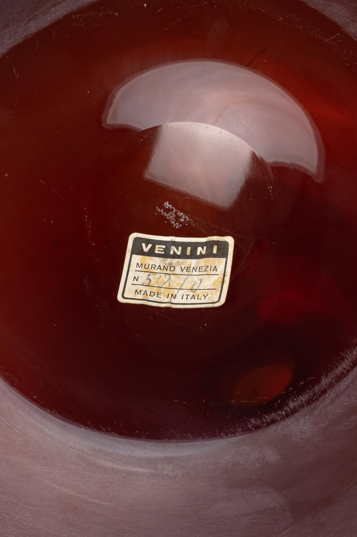 Metà XX secolo Tobia Scarpa, vaso Velati, modello #515.2 di Venini in vendita