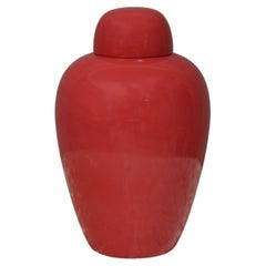 Tobia Scarpa Venini Murano Vase aus mundgeblasenem Korallenglas, 1980