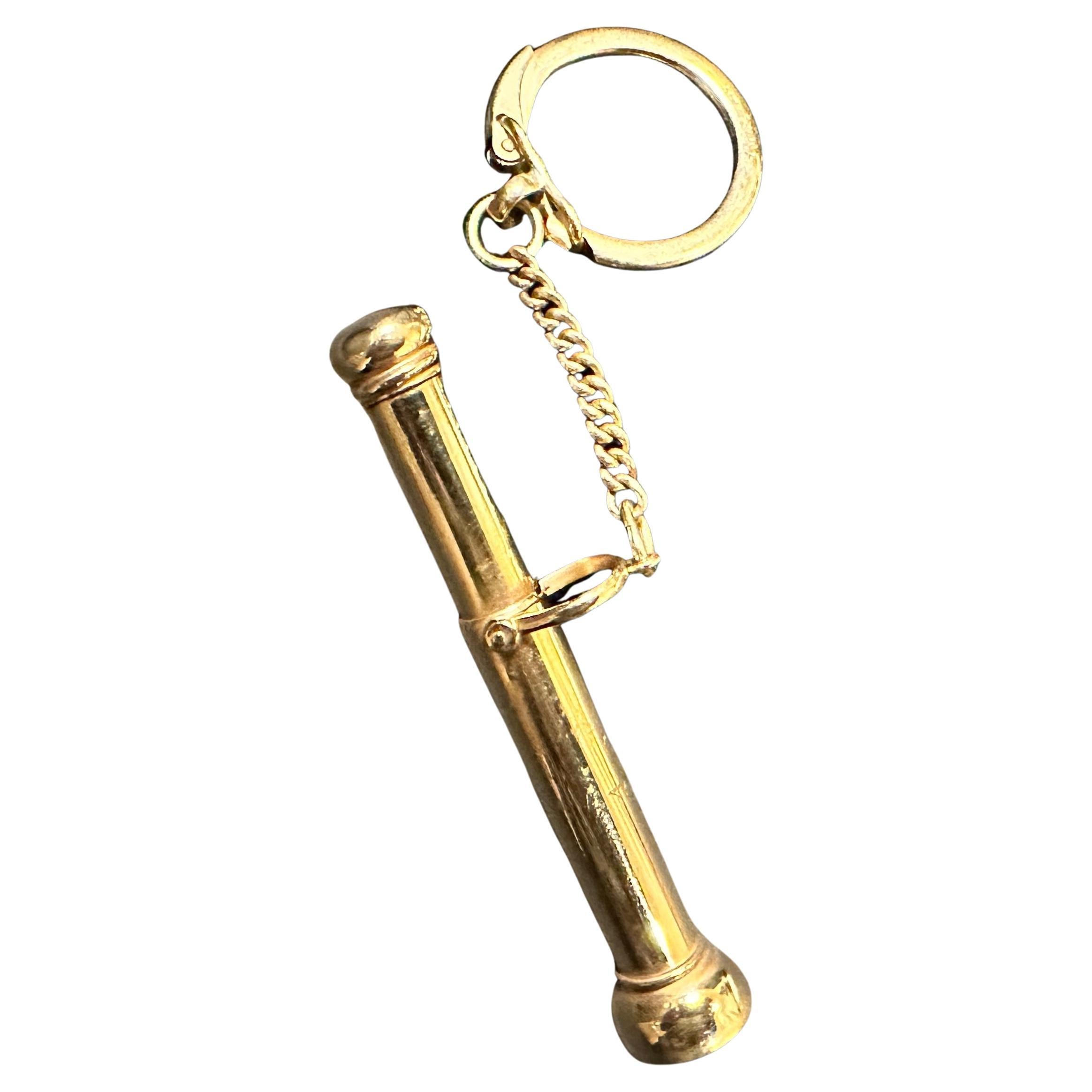 Tobias 14K Yellow Gold Cigar Punch Tool / Accessory For Sale