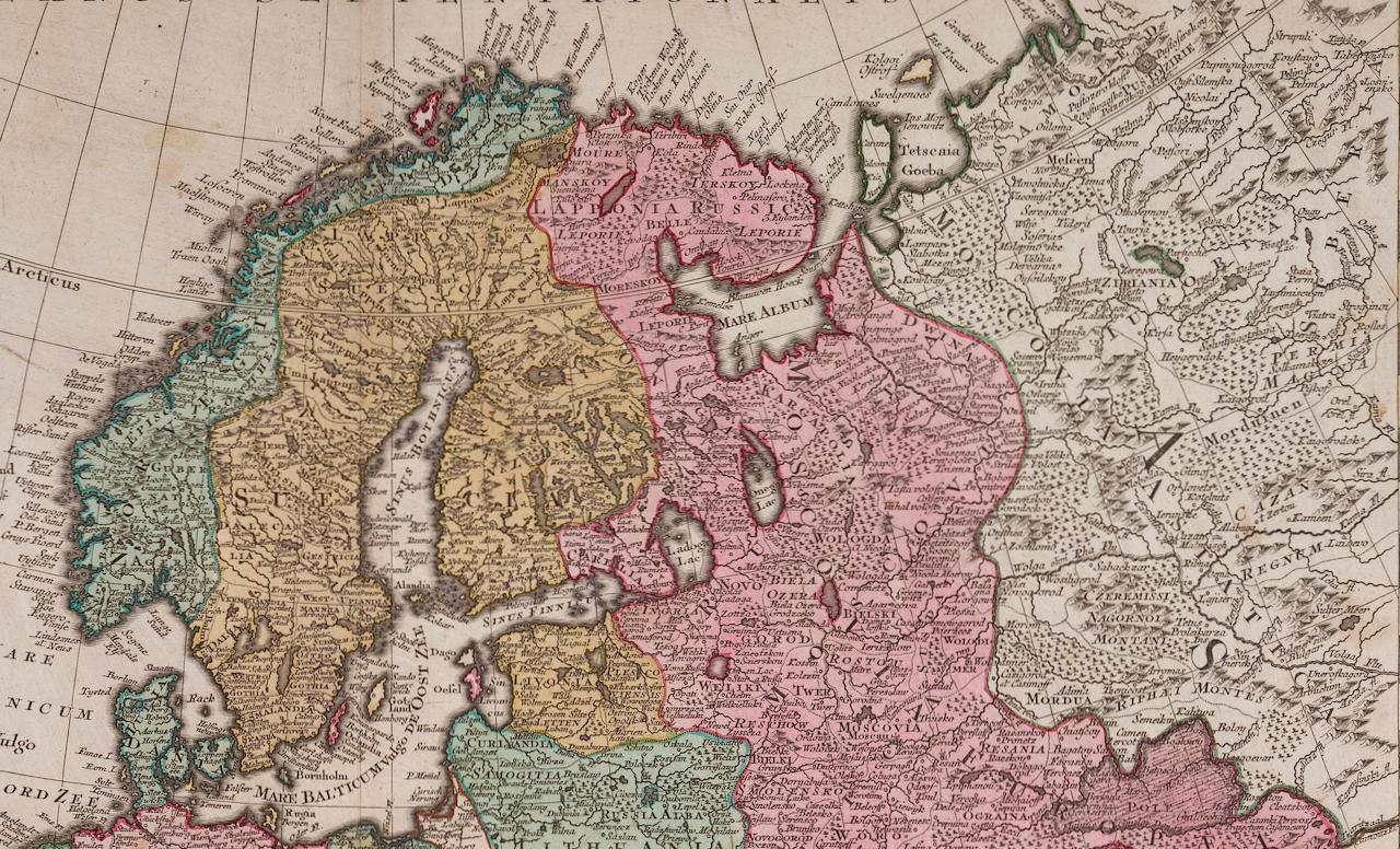 map of 18th century europe