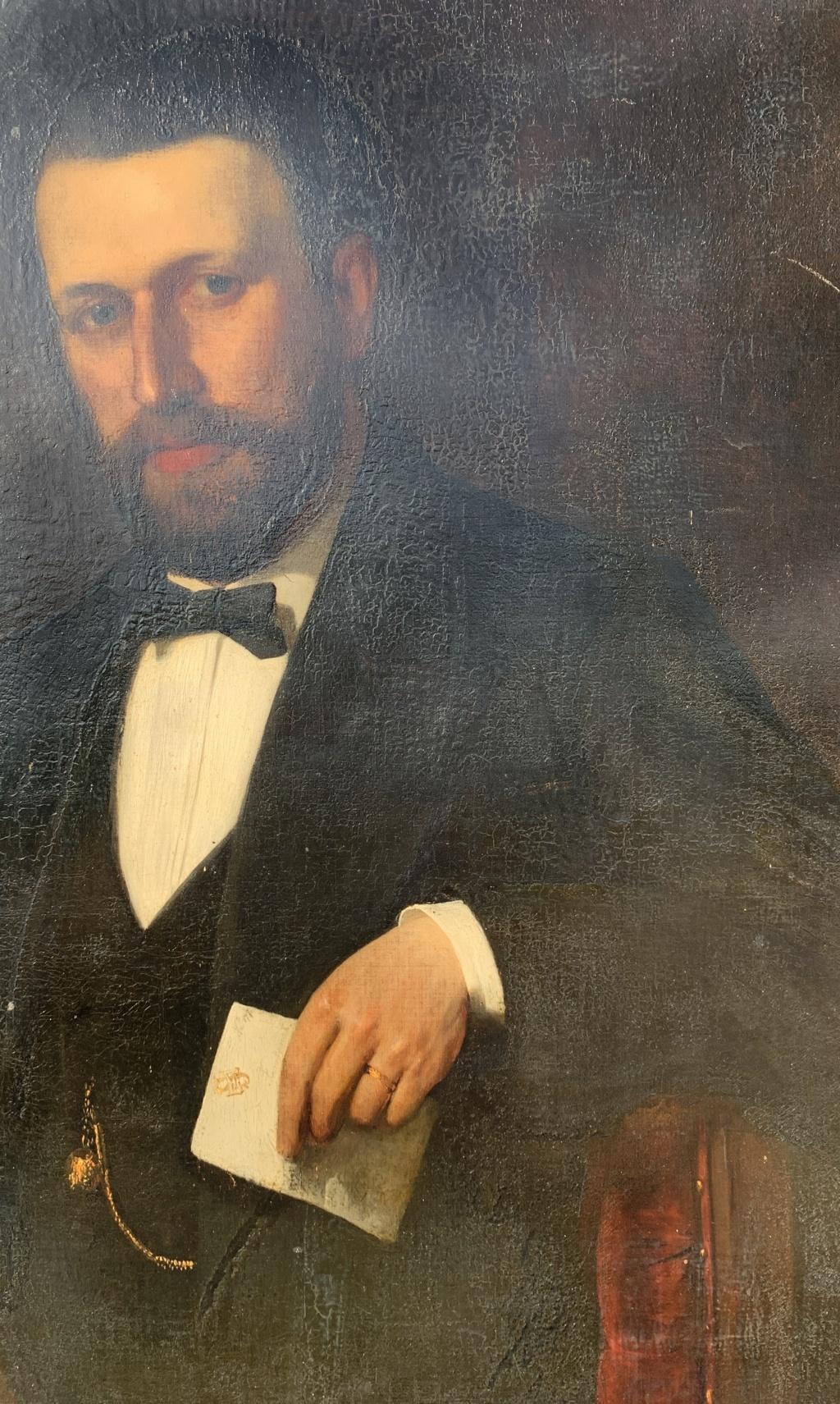 Tobias Edward Rosenthal, dit Toby (Strasbourg 1848 - Munich 1917) - Portrait d'un gentleman de San Francisco.

123 x 92 cm.

Peinture à l'huile ancienne sur toile, sans cadre.

- Œuvre signée et en bas à droite : 