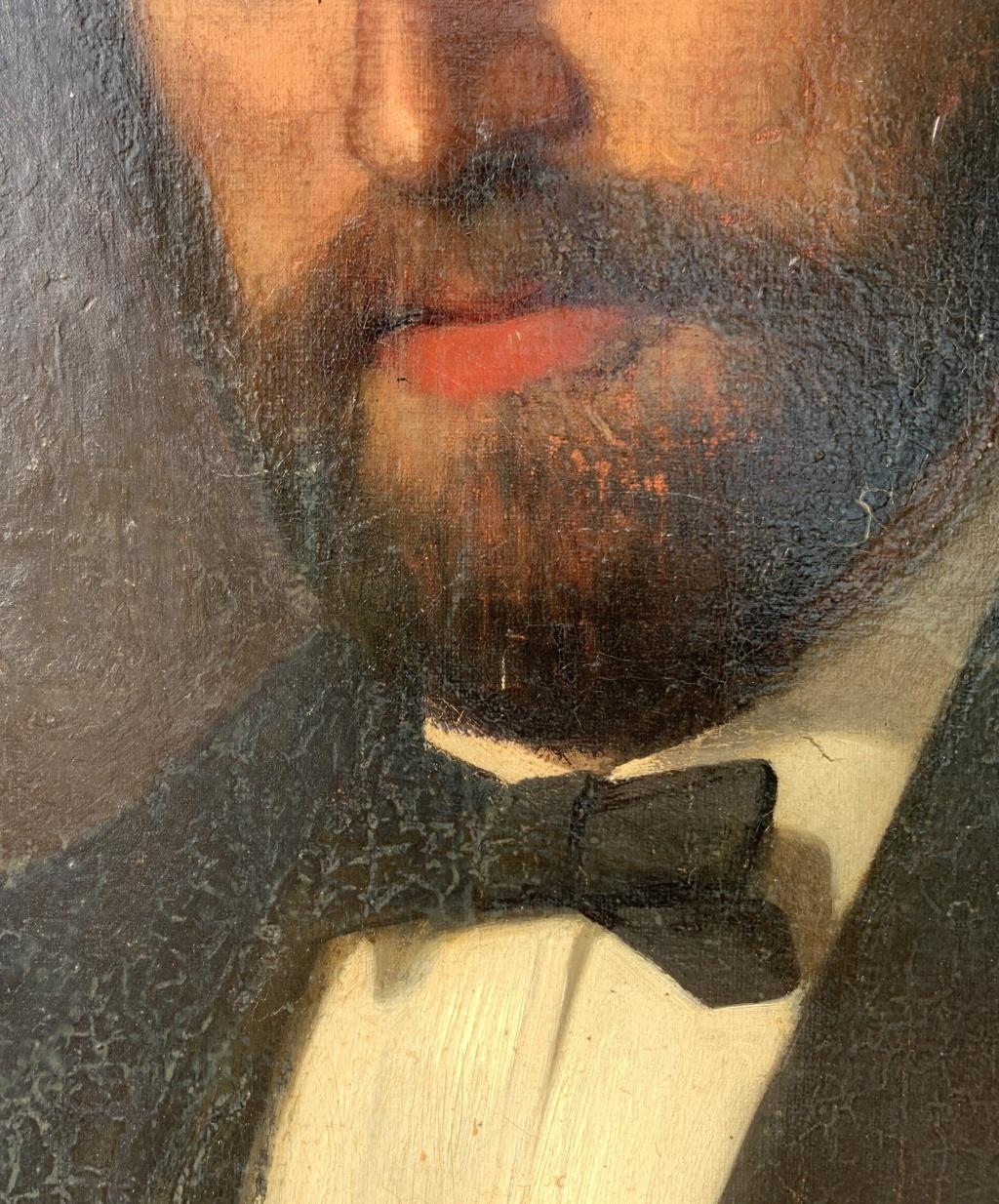 Toby Rosenthal (peintre allemand) - Peinture figurative du XIXe siècle - Portrait d'homme en vente 4