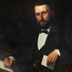 Toby Rosenthal (German painter) - 19th century figure painting - Male portrait