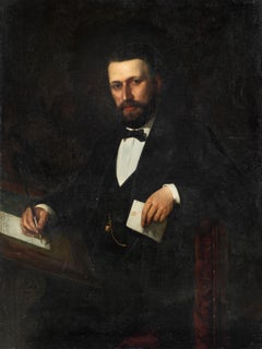 Toby Rosenthal (pittore tedesco) - Pittura di figura del XIX secolo - Ritratto maschile