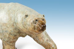 Solid Bronze Animal Sculpture of 'Nanook' the Polar Bear by Tobias Martin