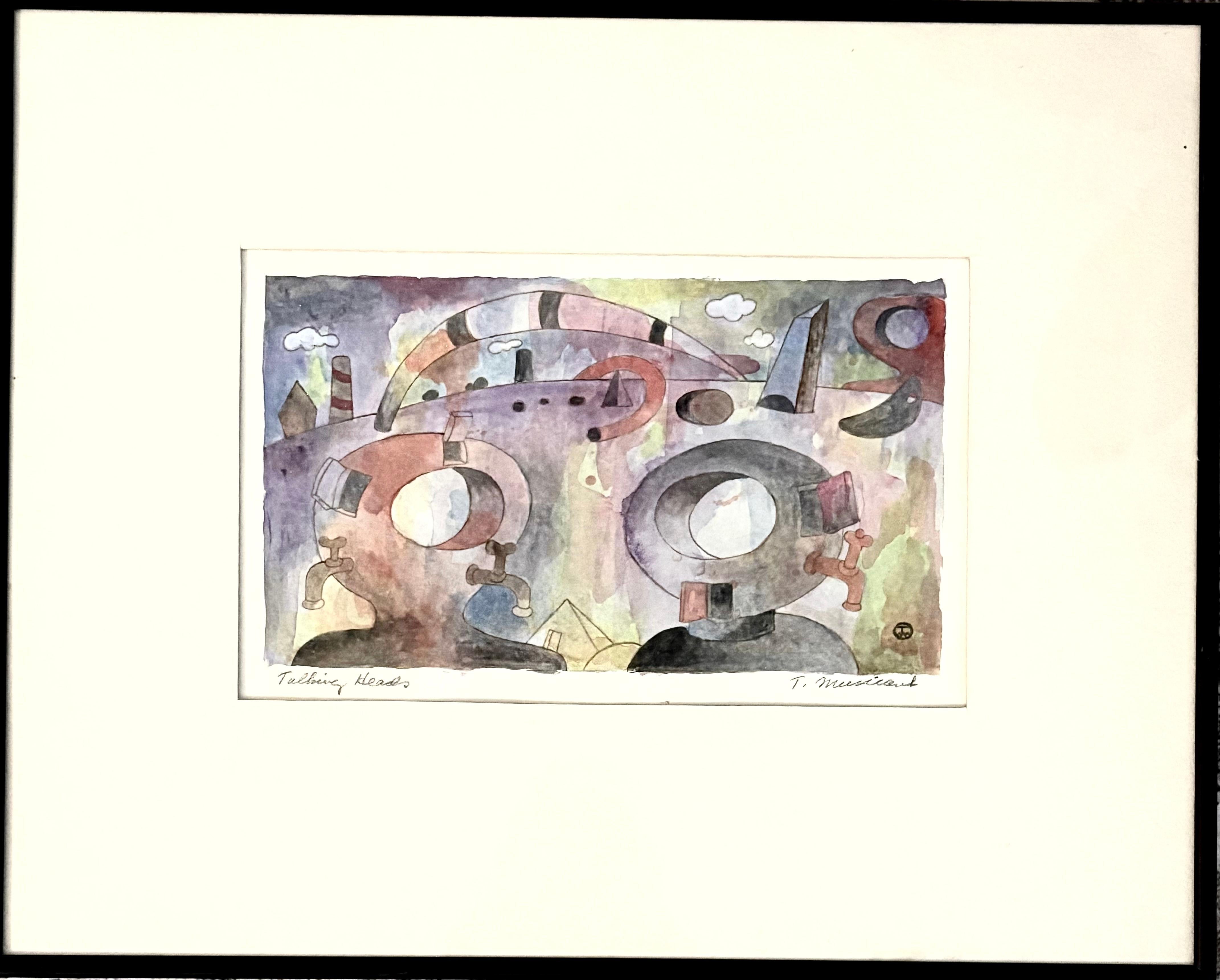 "Talking Heads" (cabezas parlantes) - Painting de Tobias Musicant