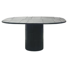'Tobio' Full Leather Table by Afra and Tobia Scarpa for B&B Italia, 1974