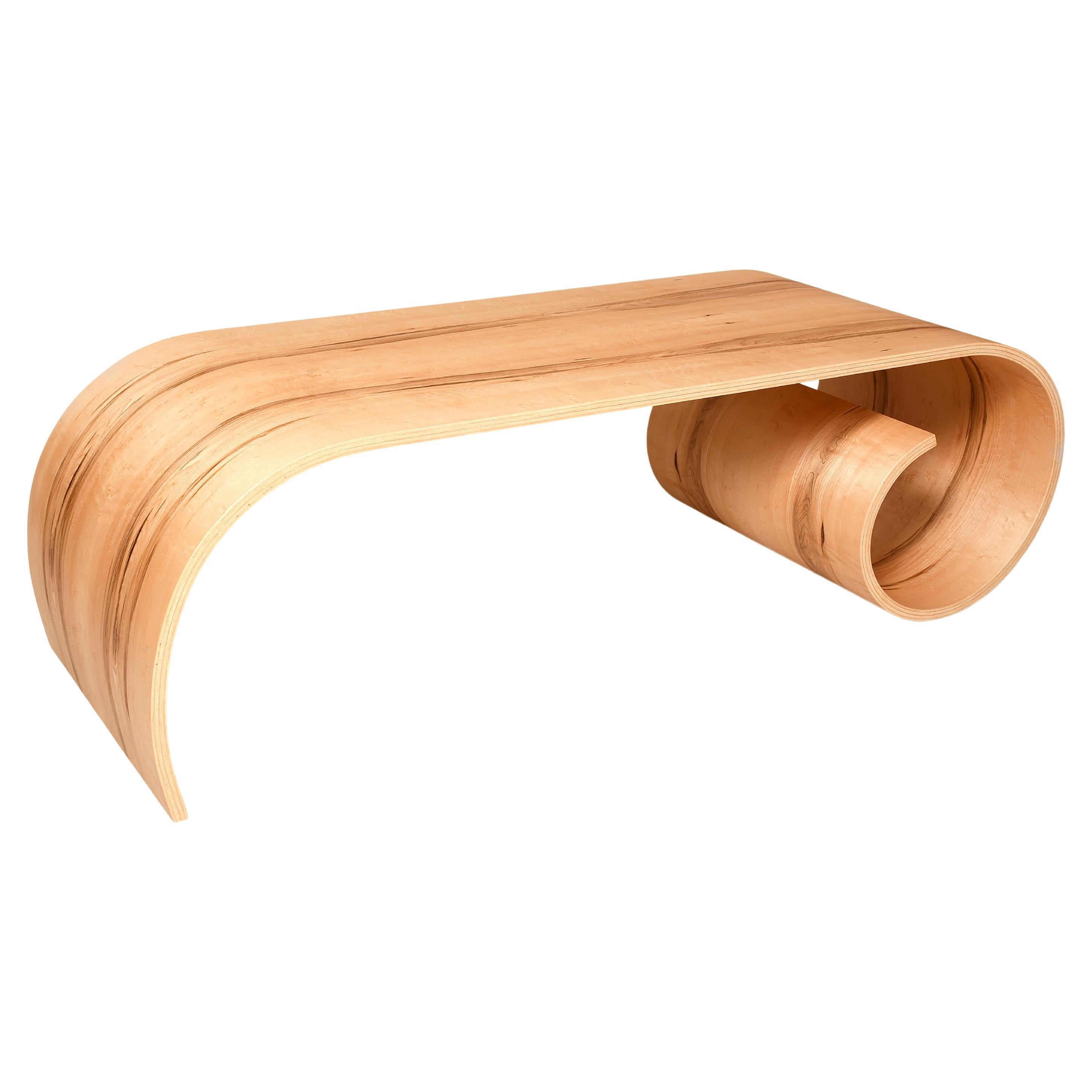 Toboggan Table, Coffee Table, Handmade For Sale