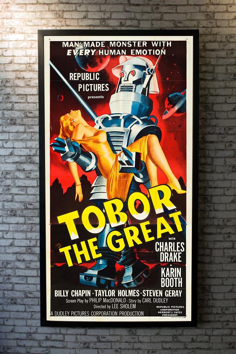A boy calls upon his best friend, a lumbering robot, to save him and his inventor grandfather from communist agents.

Framing options:
Perspex £925.