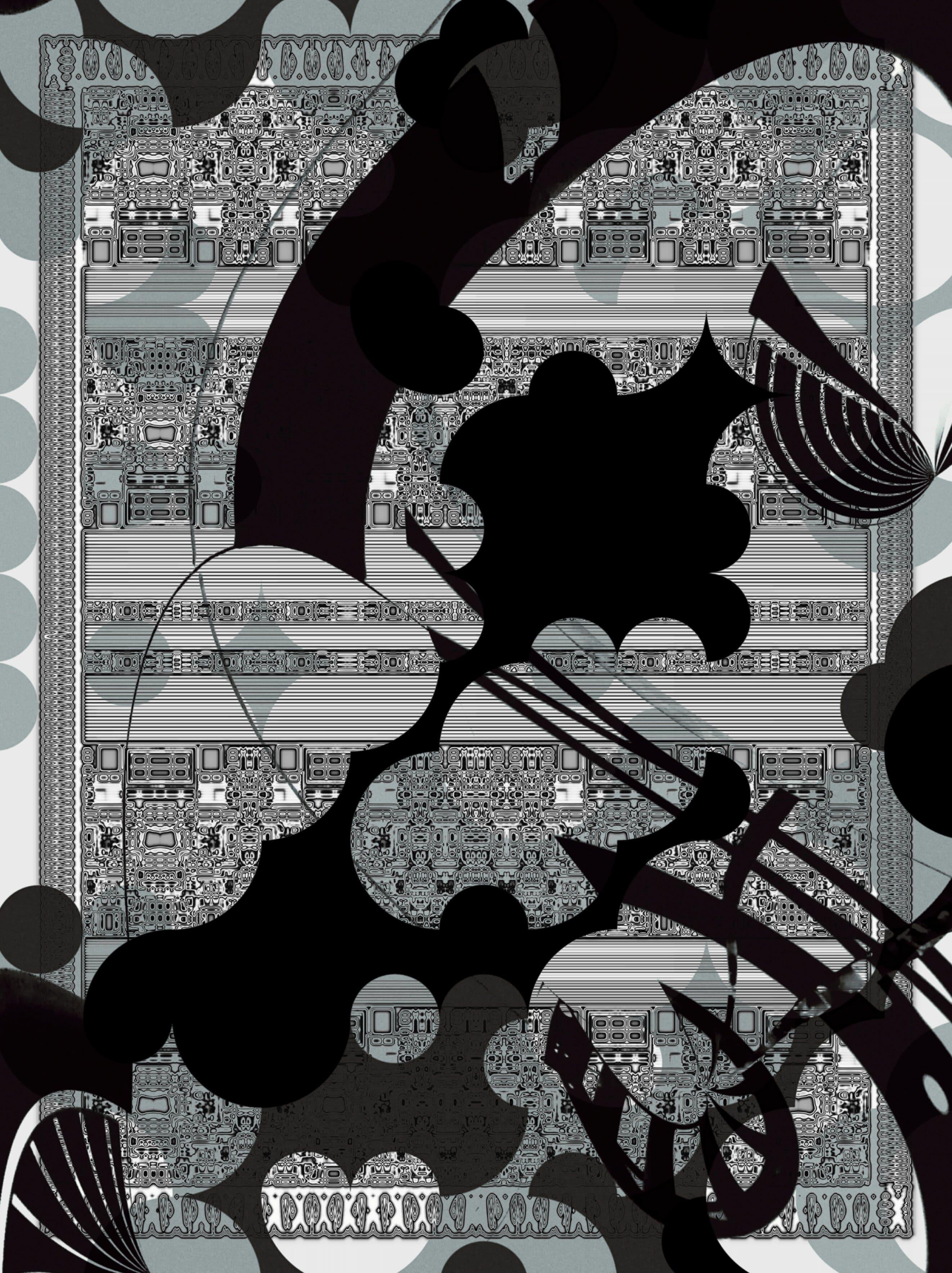 Toby Oggenfuss Abstract Print - Life Patterns, Digital on Other