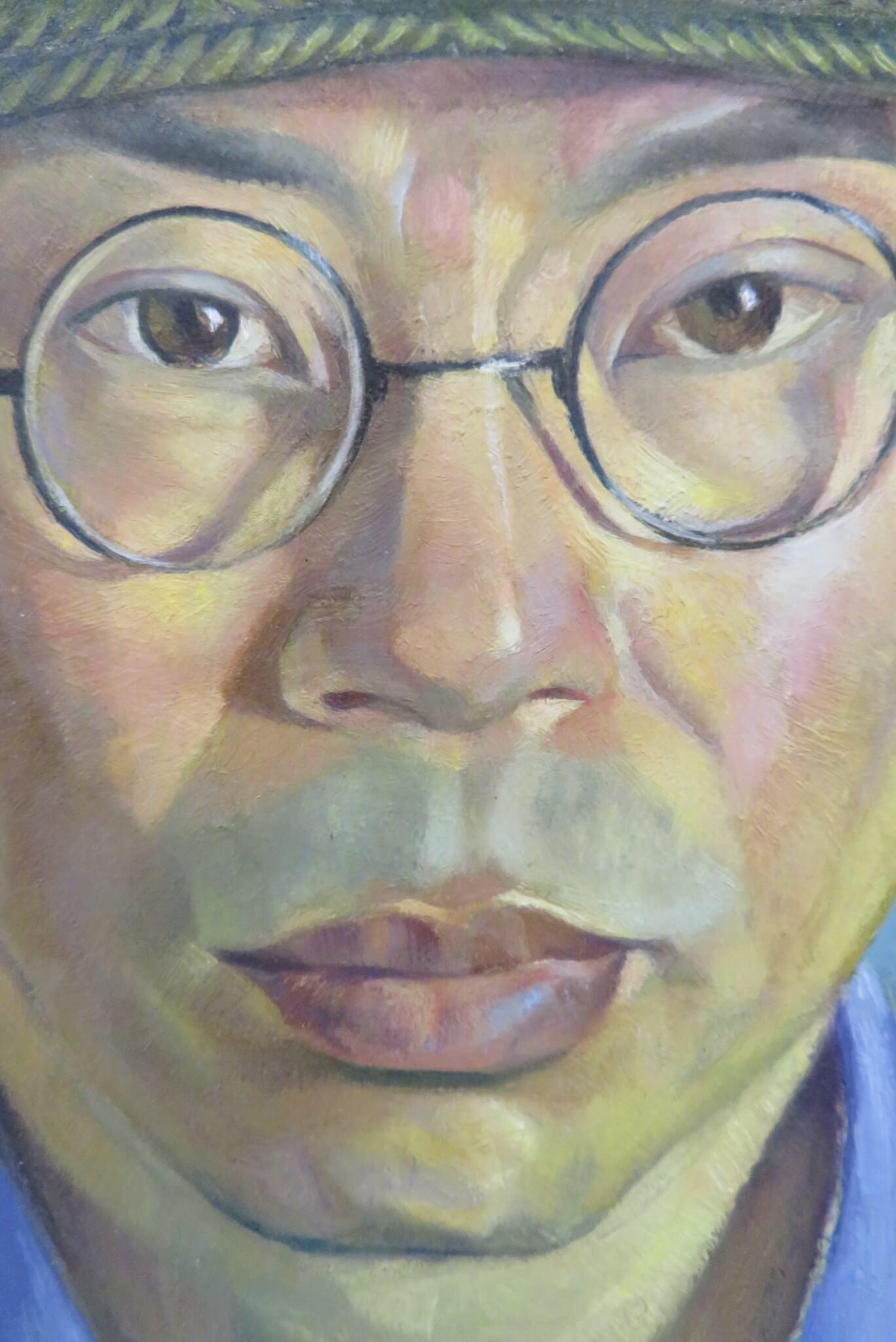 Original Ölgemälde, prächtige Porträtstudie, Koreanischer orientalischer Gentleman EXHIB 2013 1