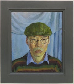 Original Oil Painting Superb Portrait Study Korean Oriental Gentleman EXHIB 2013