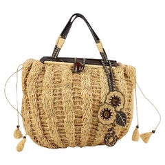 Vintage Tocca Bag Woven Lmms5 Beige Tote