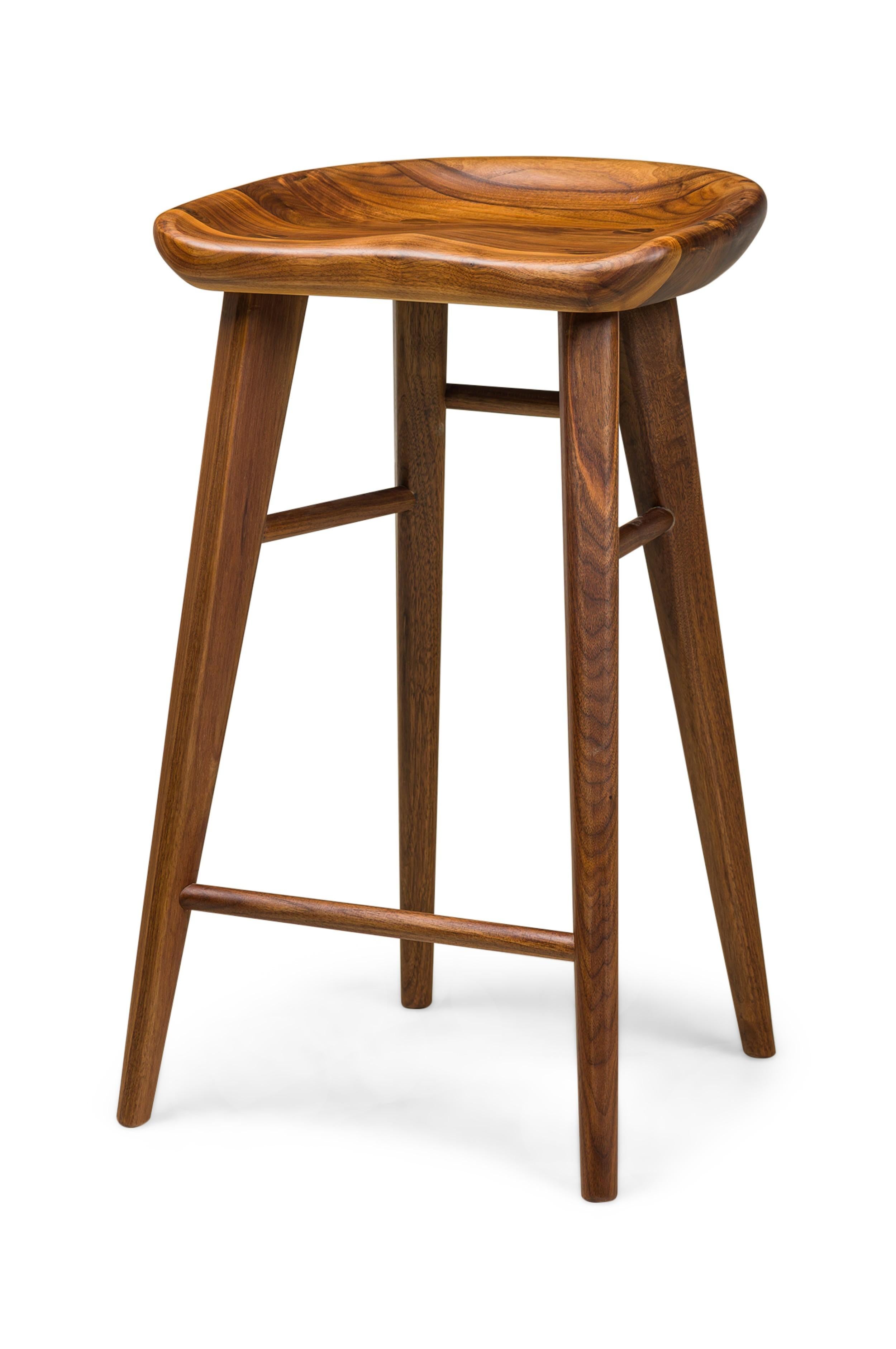 Scandinavian Modern Toco Counter Stool (Walnut) For Sale