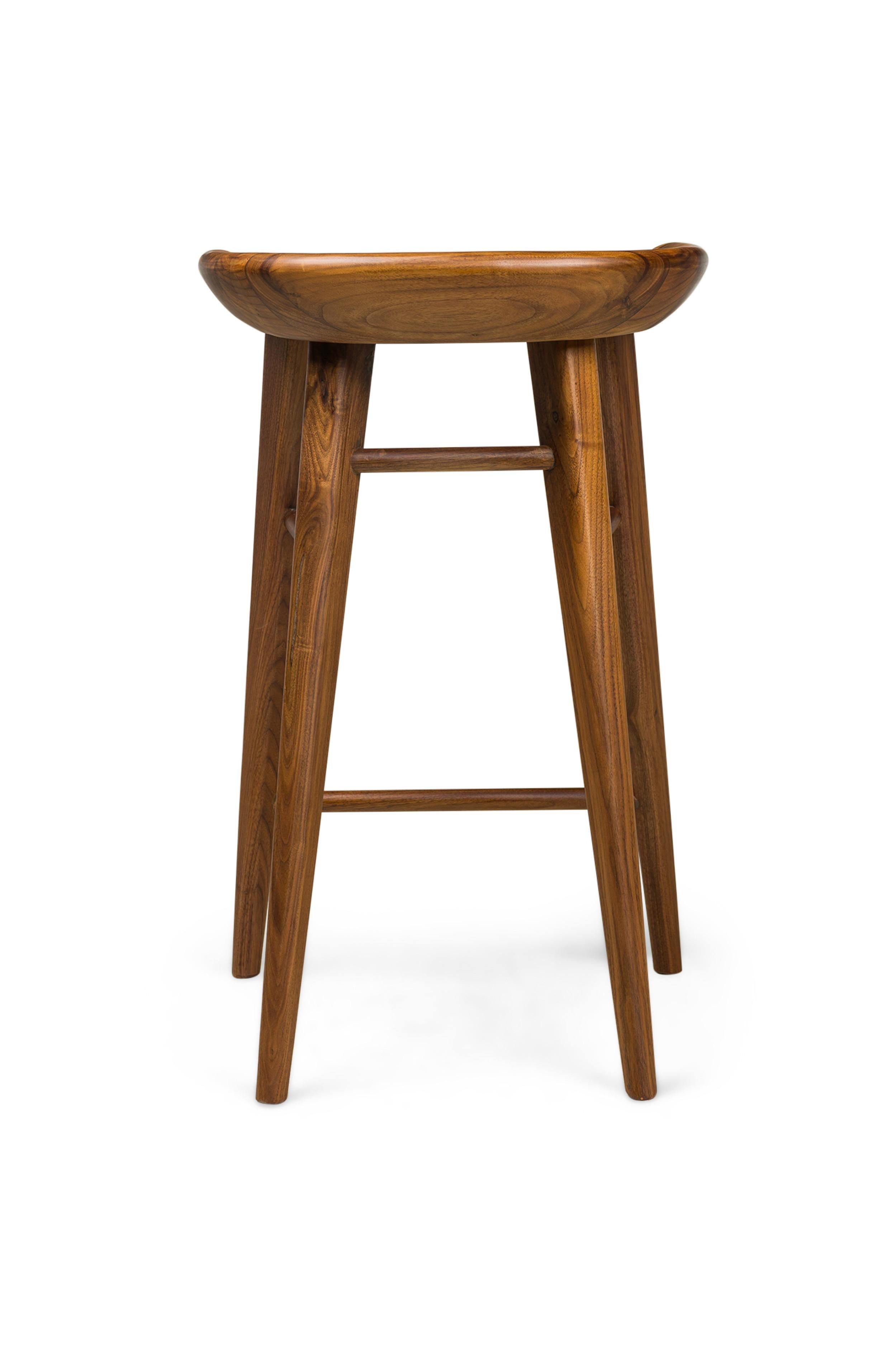 Toco Counter Stool (Walnut) In Good Condition For Sale In Queens, NY