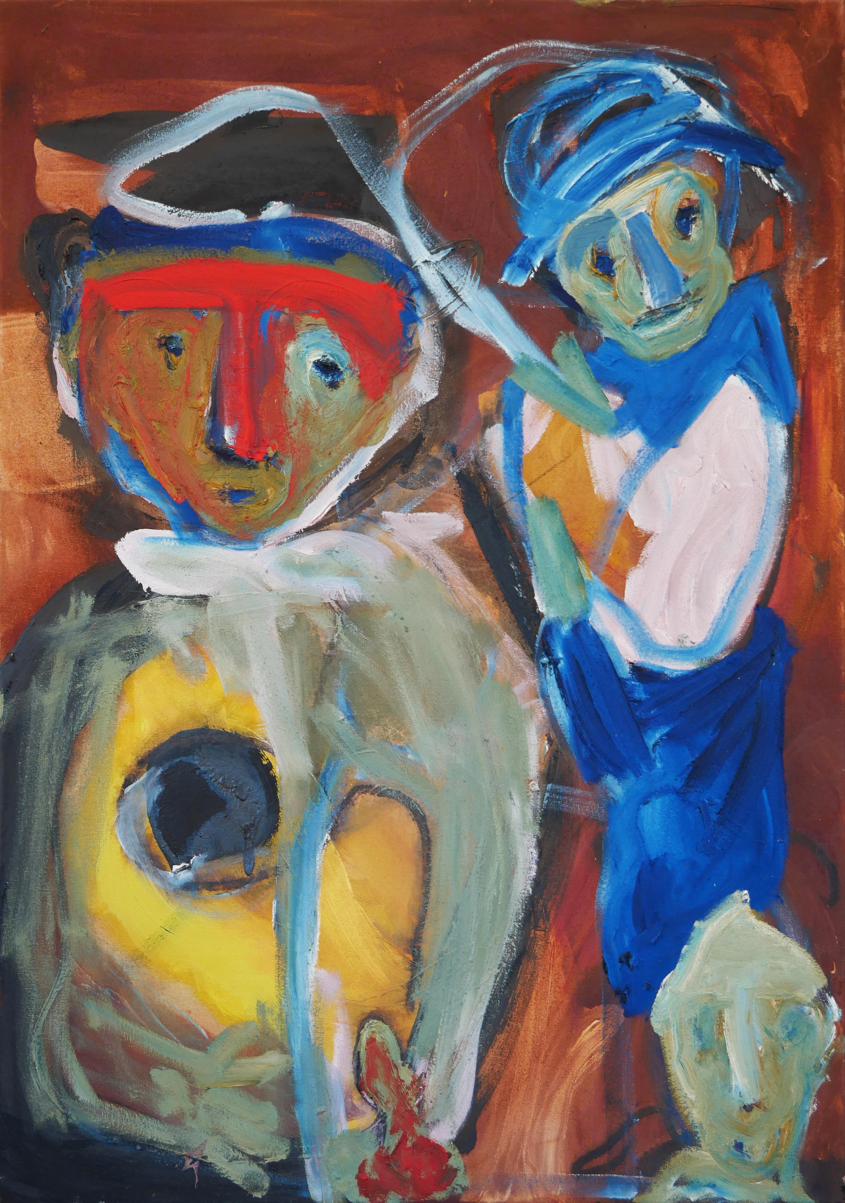 Abstract Painting Tod Bailey - ""Winslow Homer Rhmes Avec..."" Peinture - Figuratif abstrait contemporaine