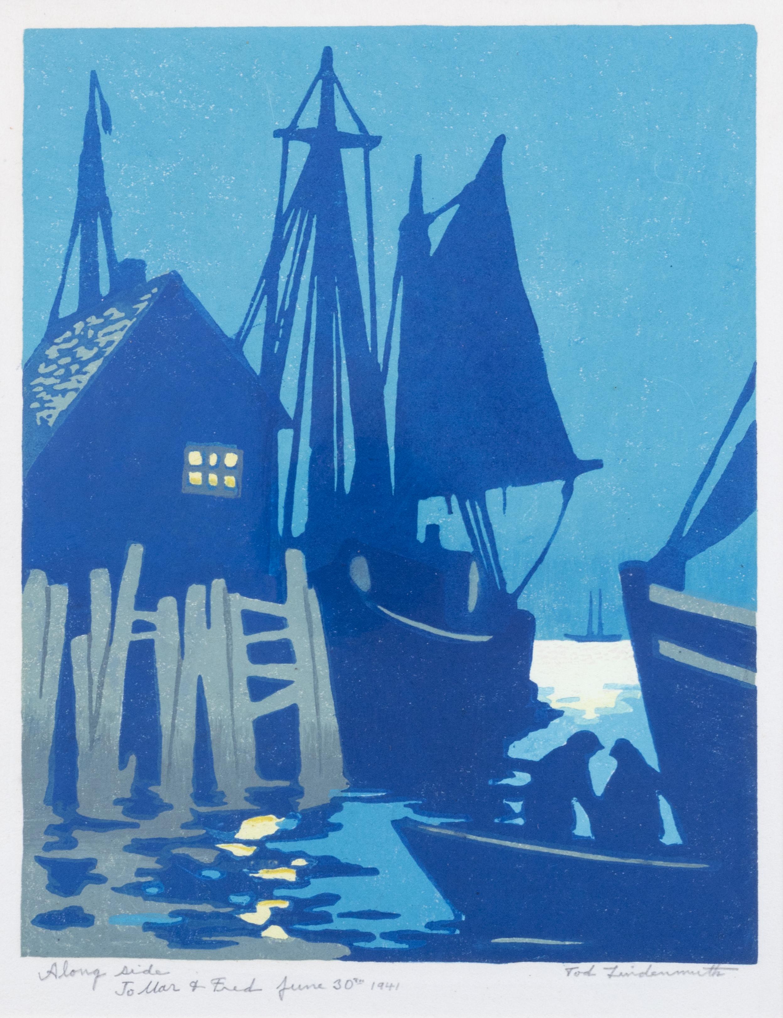 Tod Lindenmuth Figurative Print - Alongside