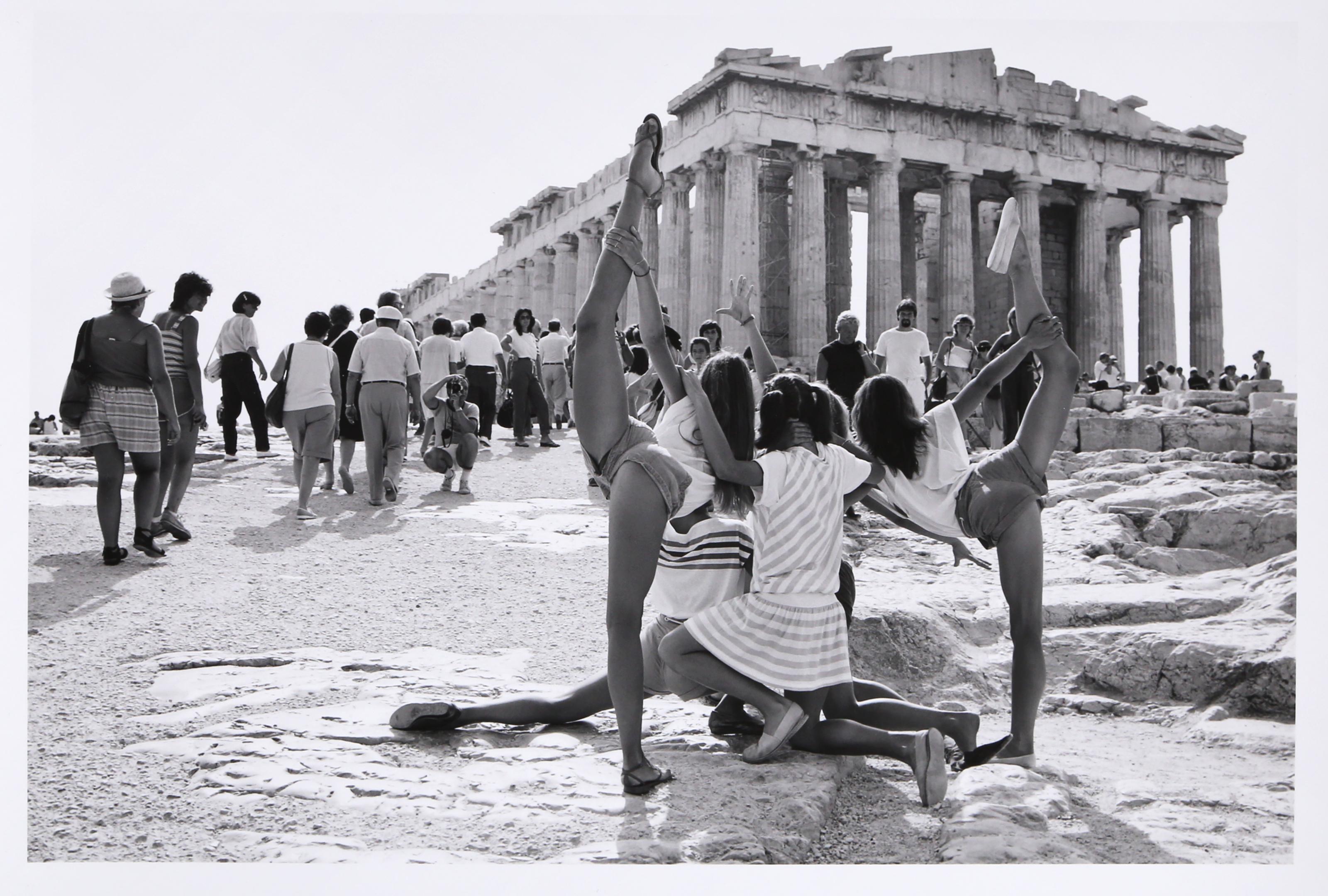 Approaching the Parthenon, Signed Silver Gelatin Print by Tod Papageorge