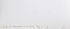 By The Erectheum, Signed Contemporary Silver Gelatin Print by Tod Papageorge