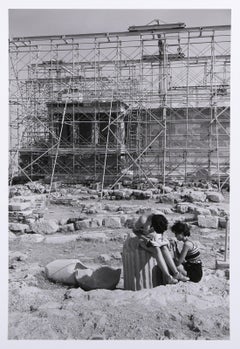 By The Erectheum, Signed Contemporary Silver Gelatin Print by Tod Papageorge
