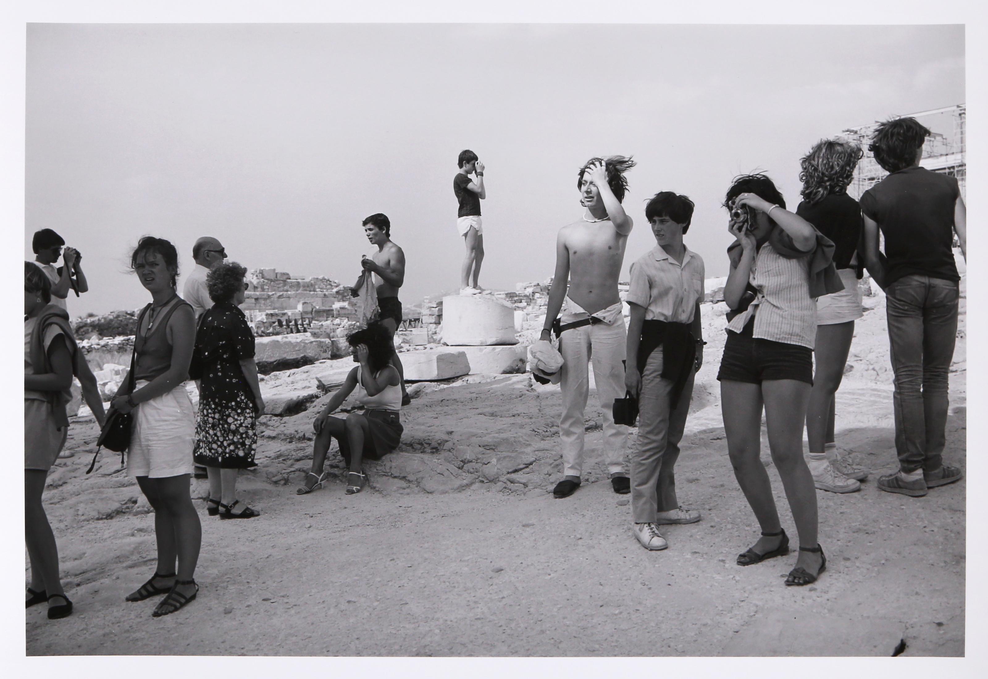 Group by Propylaea, Signed Contemporary Silver Gelatin Print by Tod Papageorge